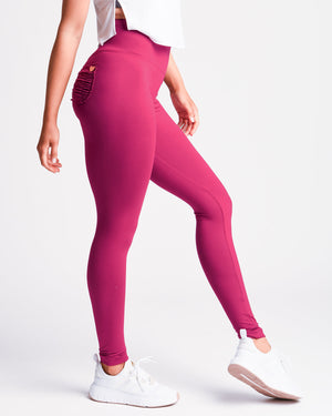 Pink *Soft Sculpt* (Yoga Brush Leggings)