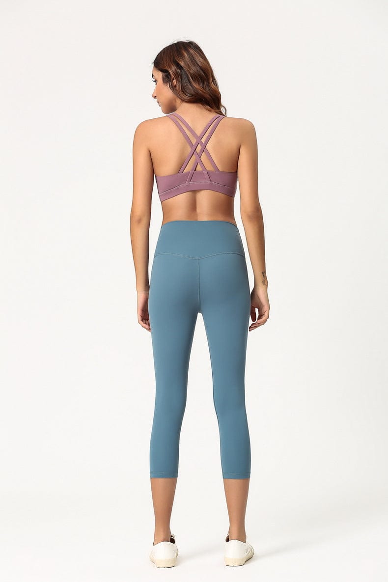 Buy High Waisted Cropped Fitness Leggings