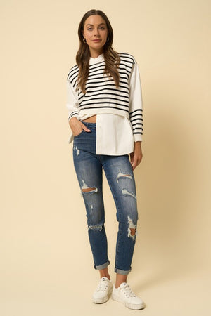 Cute Destroyed Boyfriend Jeans