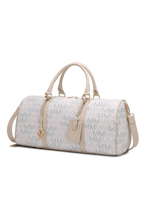 White MKF Collection Jovani Duffle Weekender