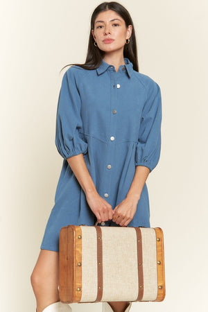 Business Washed denim style dress
