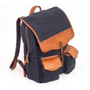 Campaign Waxed Canvas Backpack by Mission Mercantile Leather Goods