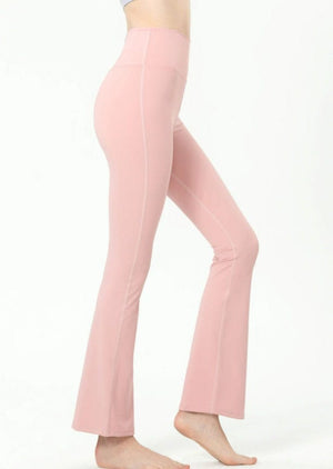 Left side of High Rise Flared Yoga Pants