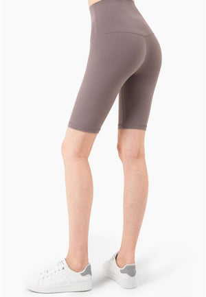 Side view of High Waist Basic Biker Shorts