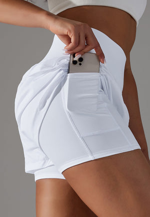 High Waist Ruffle Shorts for her