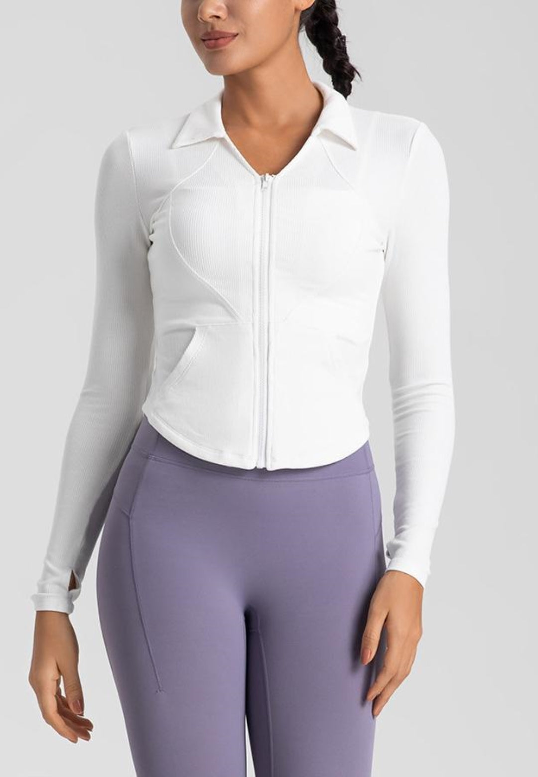 white Activewear Jacket  for women