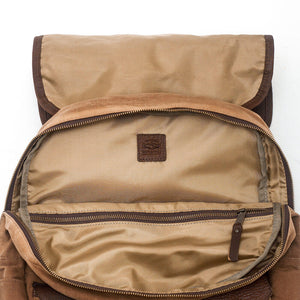 Campaign Waxed Canvas Backpack by Mission Mercantile Leather Goods