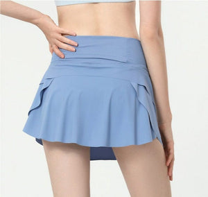 Close up back view of Ruffled Mini Tennis Skort