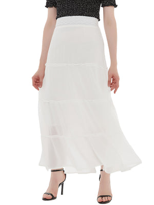 Maxi Bohemian Layered Skirt for work