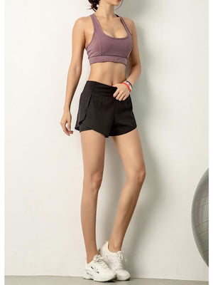Cute Workout Running Shorts Quick Dry with Pocket
