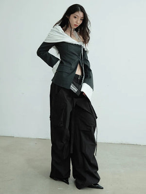 Marigold Shadows Blazers ***Opkuto Open Shoulder Blazer