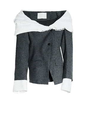 Marigold Shadows Blazers ***Opkuto Open Shoulder Blazer