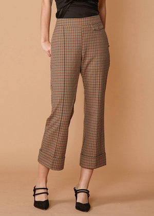Full view of Women's Wide Cuff Trouser in Peach