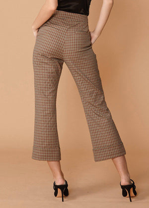 Back view of Women's Wide Cuff Trouser in Peach