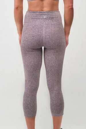 Back view of Capri Legging with Pockets for women