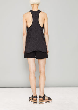 TANK TOP - JACQUARD SATIN black snake by BERENIK - East Hills Casuals
