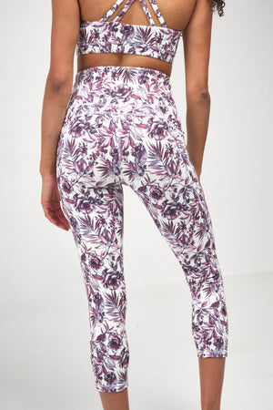 Back view of Capri Legging with Pockets for women