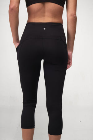 Back of Capri Legging with Pockets for women