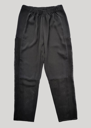 PANTS LOOSE ELASTIC BLACK PLAIN/MESH by BERENIK - East Hills Casuals