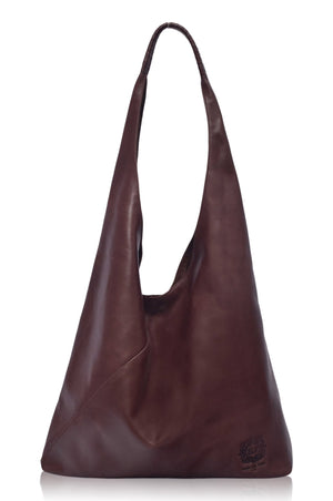 Side view of Sueno Slouchy Leather Bag