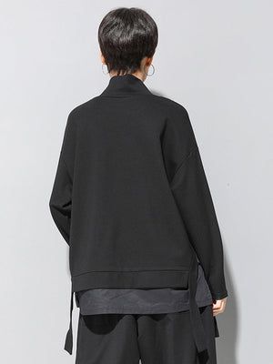 Back view of Kayda Turtleneck Sweatshirt