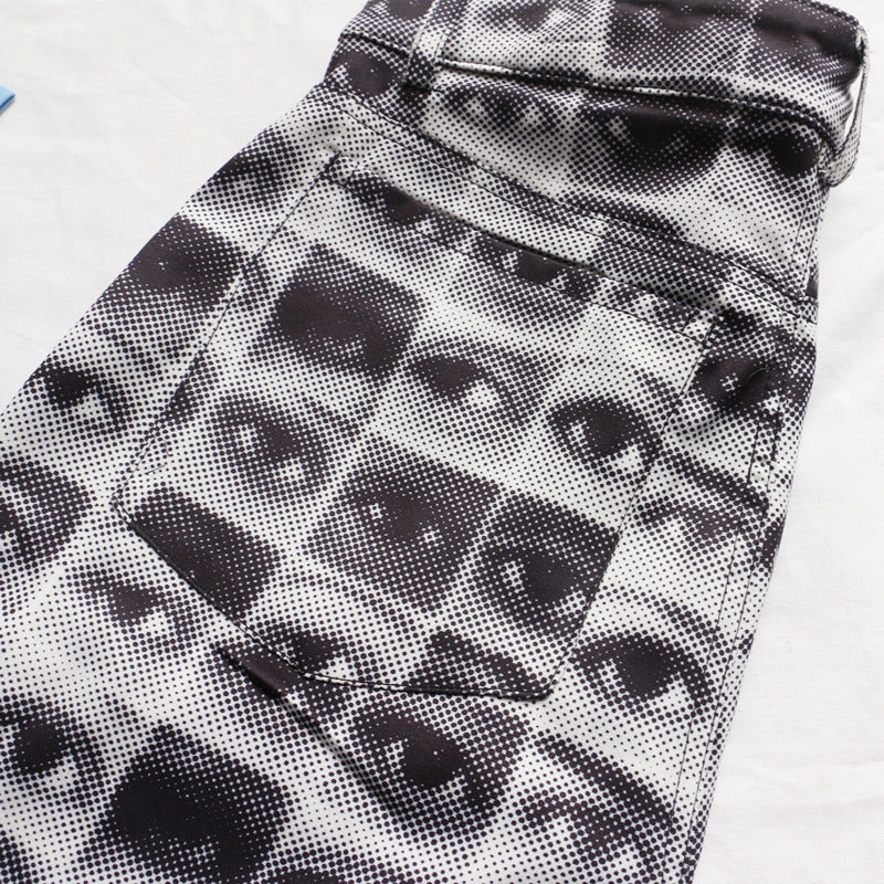 Zoom in view of &quot;Eyes&quot; Trousers