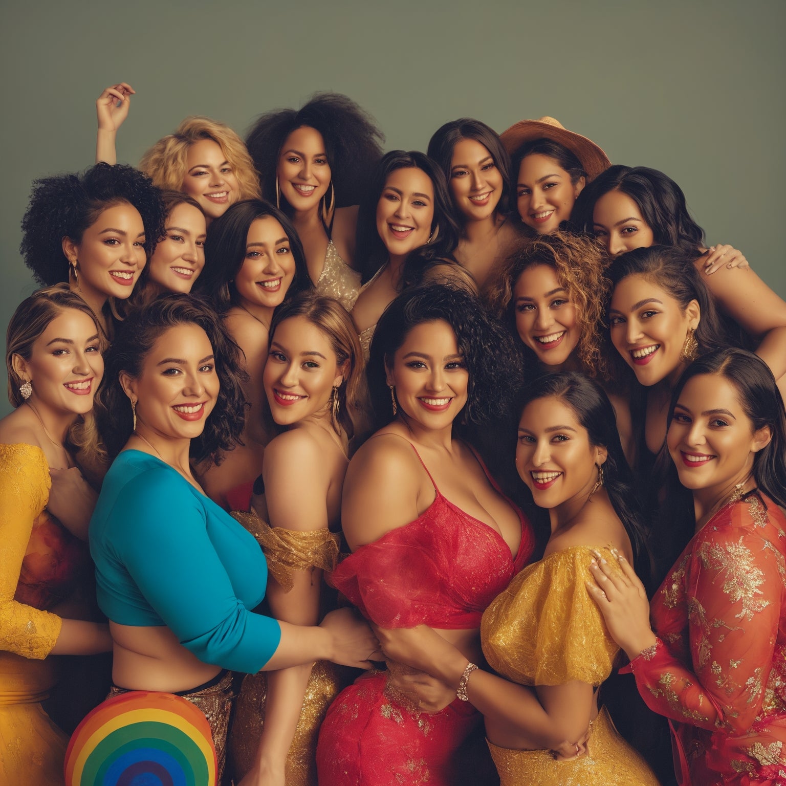 women of races, shapes and sizes coming together