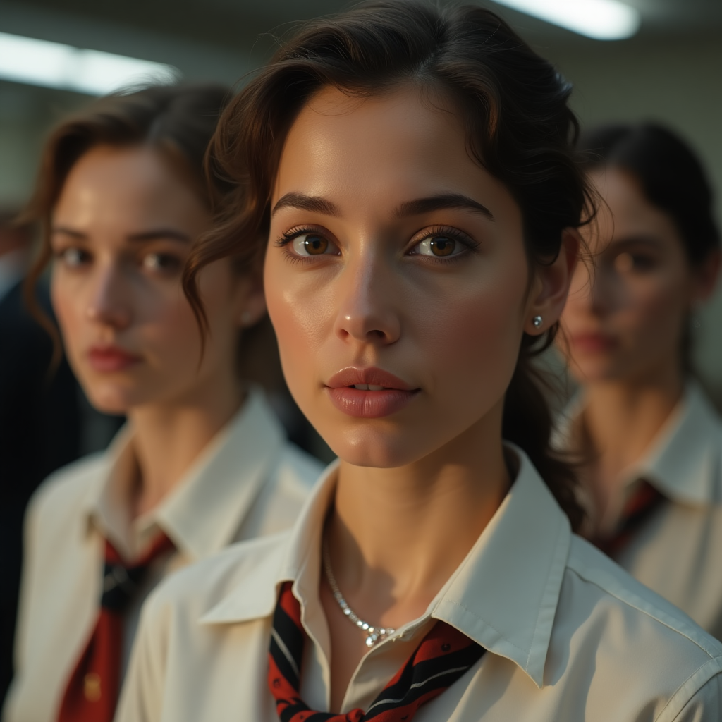 women wearing neck ties