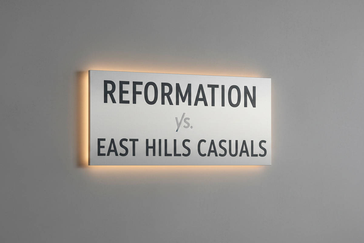 A picture of a sign reading