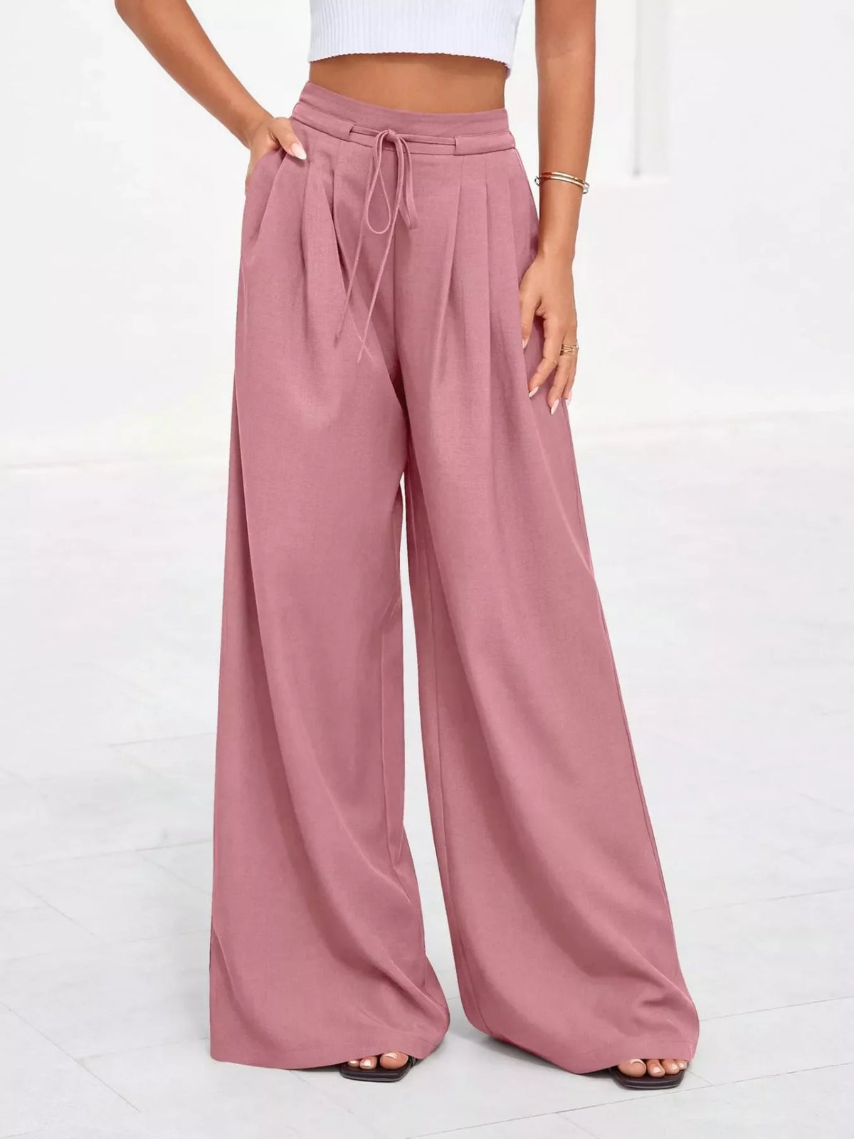 Woman wearing plus size pants