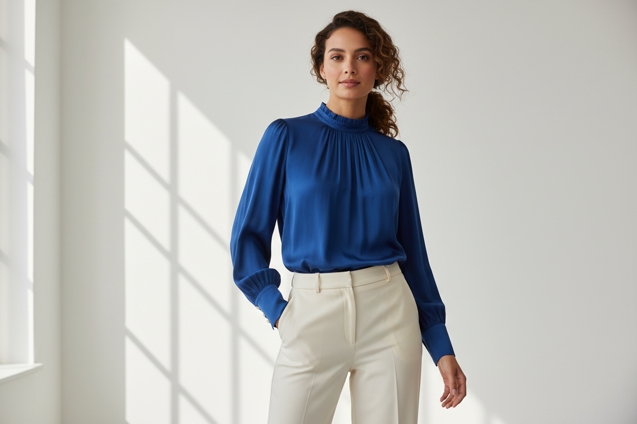 Woman wearing white top