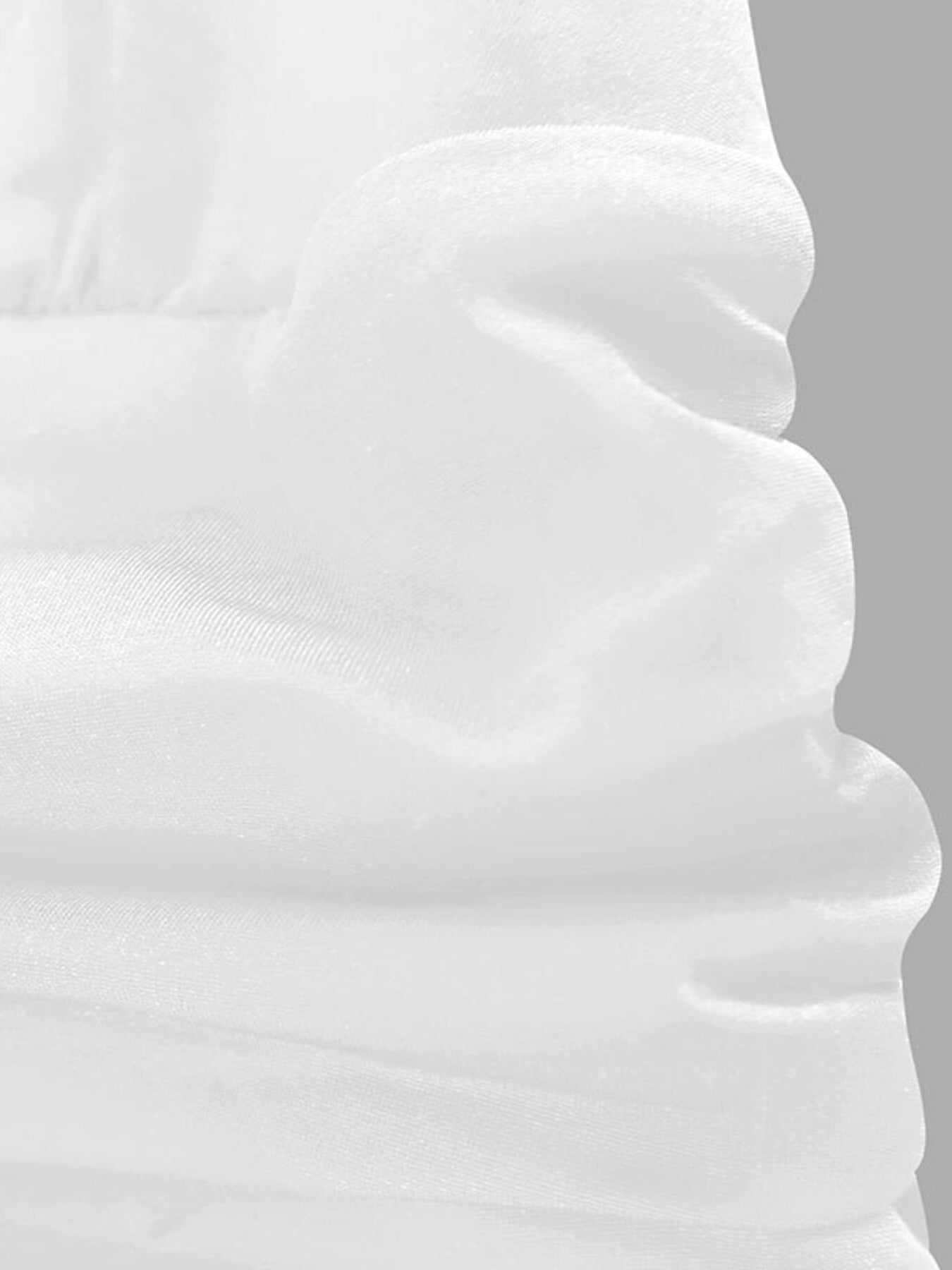 Close-up of a white fabric texture