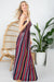 STRIPE SMOCKED MAXI DRESS