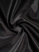 Close-up of dark gray fabric with folds