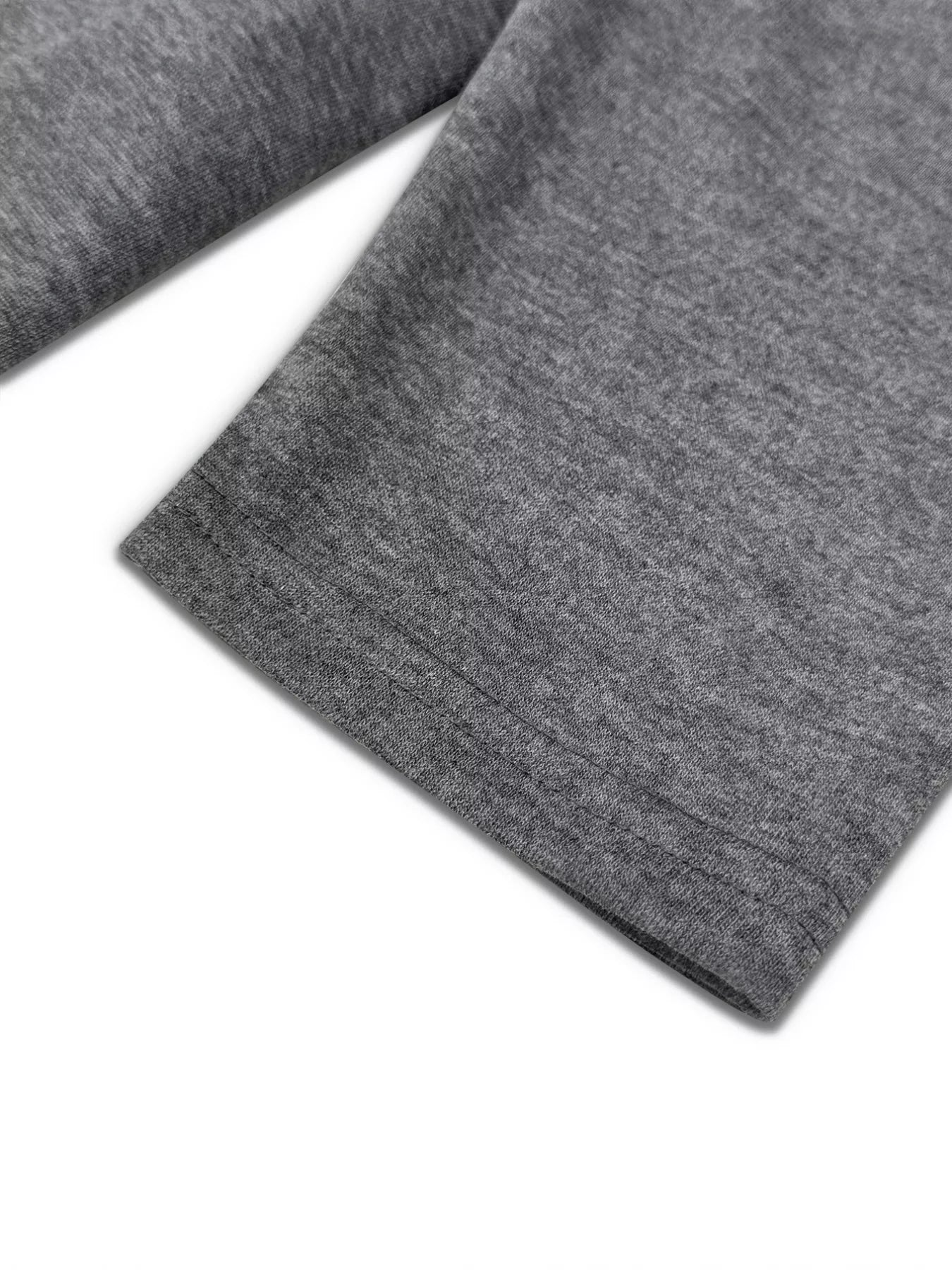 Close-up of gray fabric on a white background