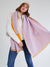 Woman showing the Shiraleah Lana Scarf in Lilac