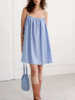 front view of Polka Dot Spaghetti Strap Mini Dress