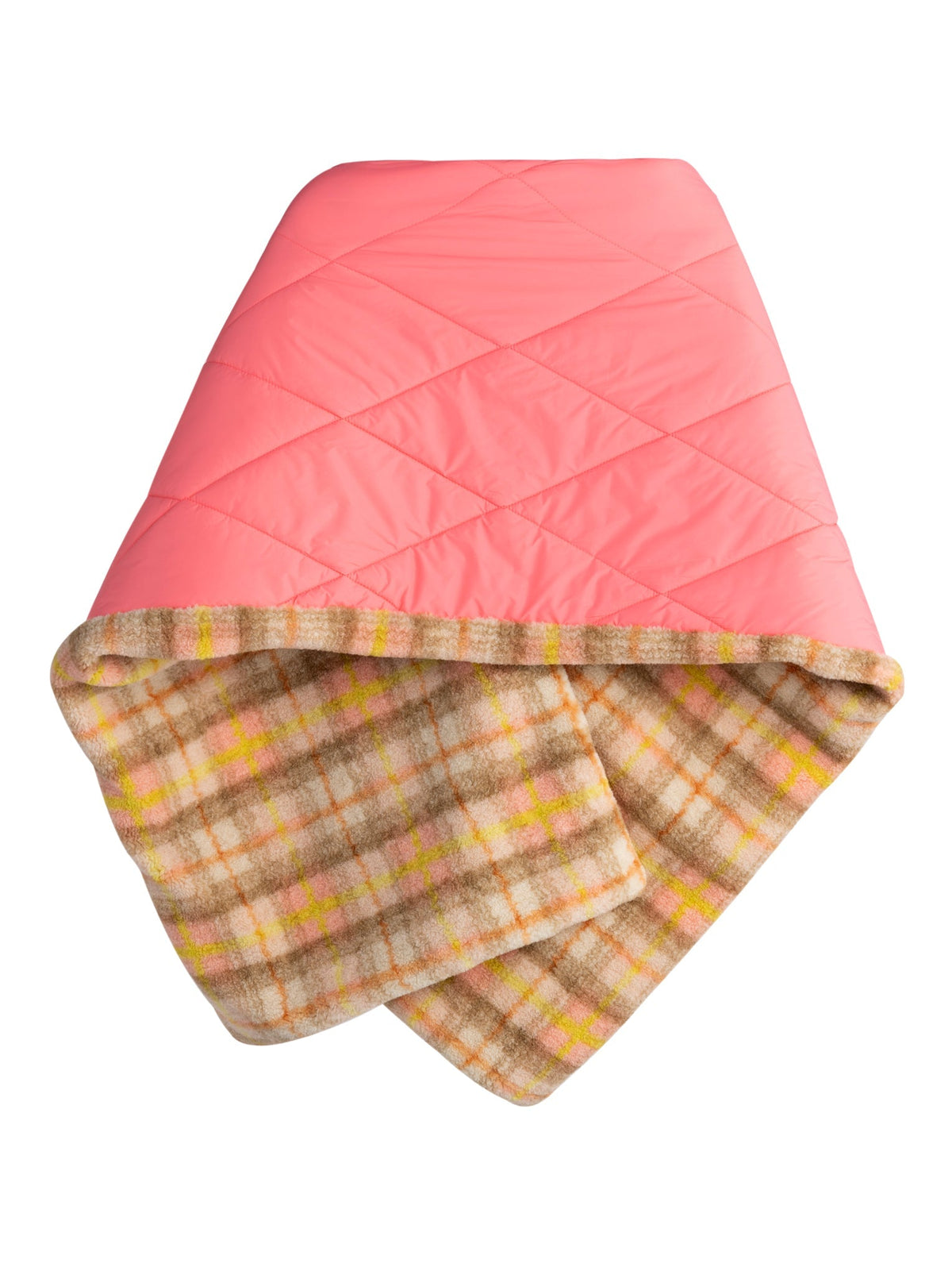 The view of the back of Shiraleah Malena Puffer Wrap, Pink 
