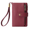 Solid Color Leather Wallet
