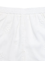 Close-up of white fabric texture