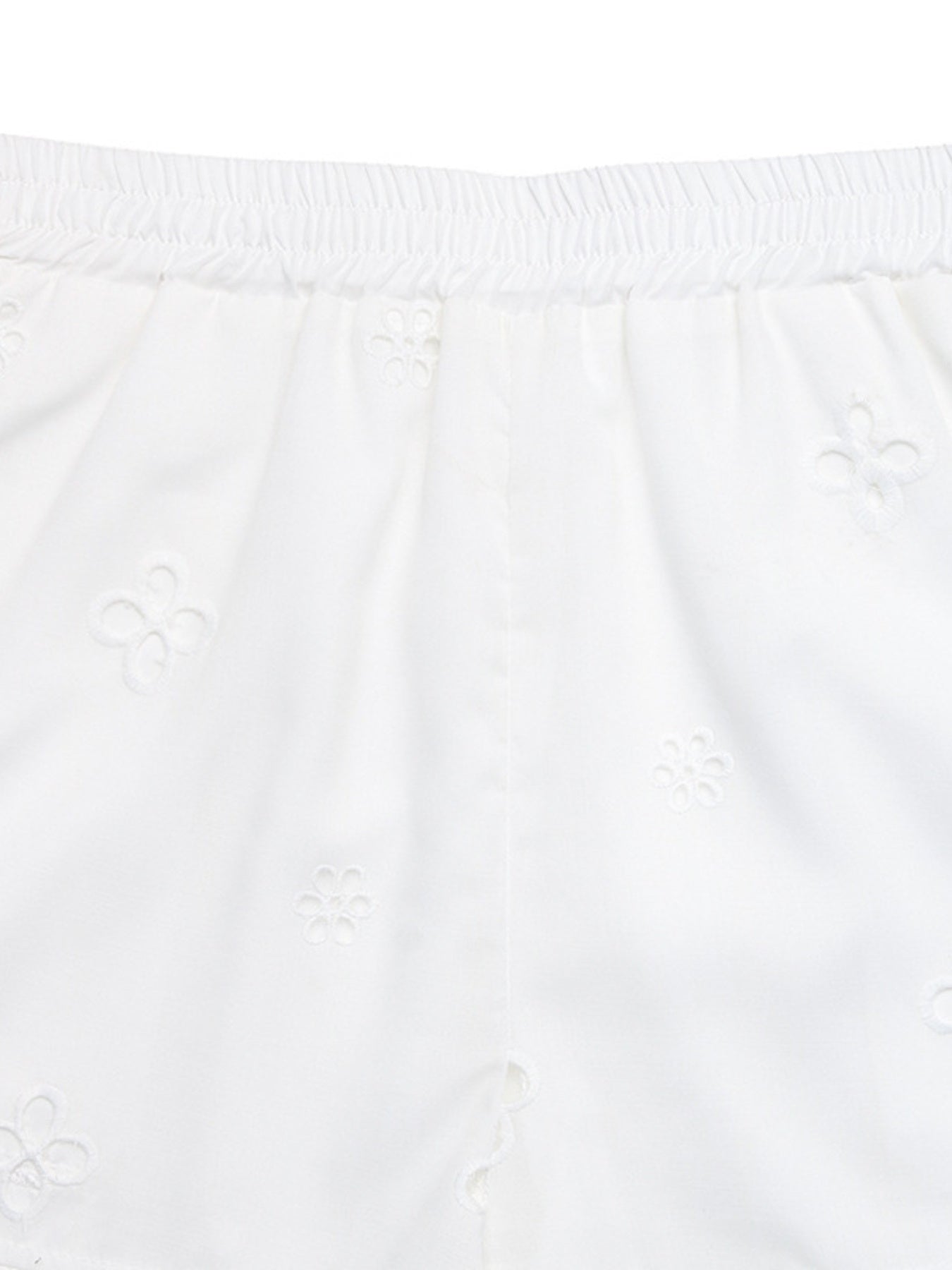 Close-up of white fabric texture
