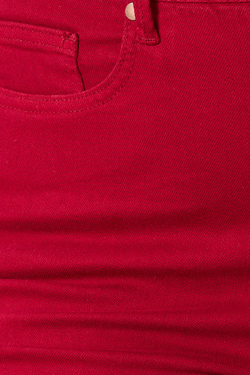 Close-up of a red fabric texture
