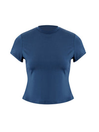 Blue t-shirt on a white background