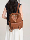 Vintage Style Leather Backpack Bag