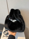 Faux Fur Bucket Crossbody Bag
