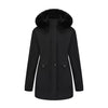 Full Size Fur Hooded Warm Winter Parka Outerwear Plus Size