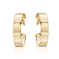 Full view of gold 1.5" Skylar Hoops