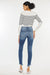 Back of High Rise Ankle Skinny Jeans
