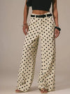 Polka Dot Wide Leg Jeans