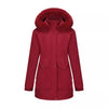 Full Size Fur Hooded Warm Winter Parka Outerwear Plus Size
